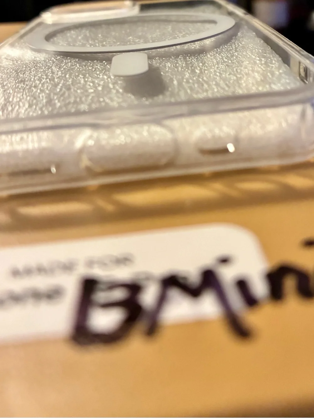 Clear MagSafe-Compatible iPhone 13 Mini Case with White Ring, NEW